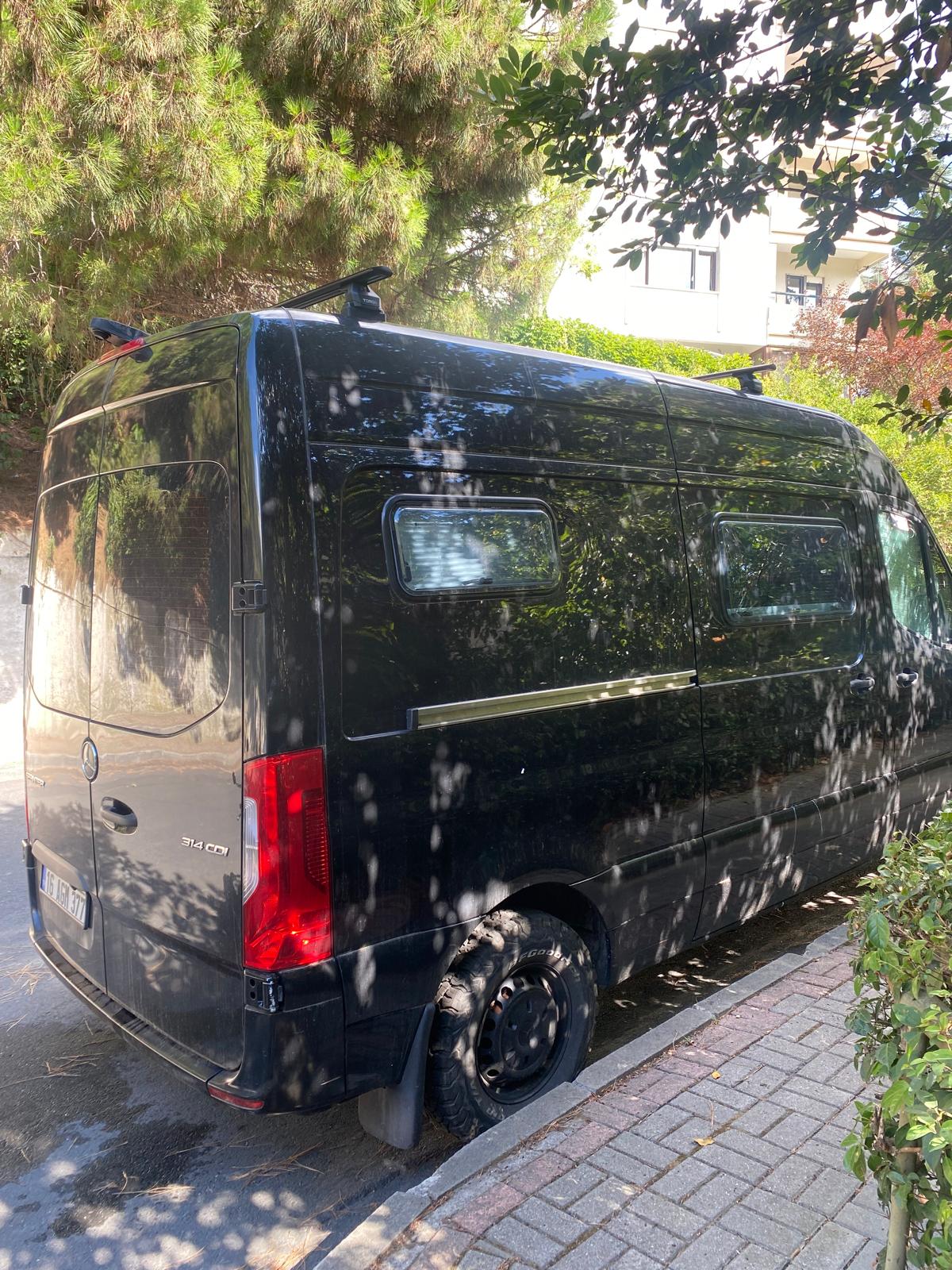H1 Ladder Roof Rack For 2018- On Sprinter Low Roof (144 WB) Roof Rack Black H1 Ladder Roof Rack For 2018- On Sprinter Low Roof (144 WB) Roof Rack Black